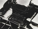 <em>Charis Weston's Typewriter, Carmel</em>, 1940<br />Gelatin silver print<br />Image: 10 x 13 1/4"; Mount: 16 x 20"