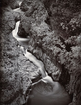 <em>Seven Sacred Pools - Maui, Hawaii</em>, 1978<br>Gelatin silver print on printing out paper<br>Image: 7 5/8 x 9 1/2"; Paper: 8 x 10"