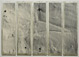 <em>Hanger,</em> 2010<br />Gelatin silver print with applied paint on five aluminum plates<br />Plates: 19 x 5 1/4"
