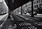 <em>Under the El, Third Avenue, New York</em>, 1946<br>Gelatin silver print</br>Image: 4 1/2 x 6 5/8"; Mount: 8 x 10"