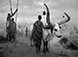 Sebastião Salgado (b. 1944)<br><em>Dinka Group at Pagarau Cattle Camp, Southern Sudan, Africa</em>, 2006, printed 2008</br>Gelatin silver print<br>Image: 14 x 20"; Paper: 20 x 24"