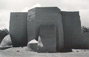 <em>Ranchos de Taos Church,</em> 1976<br />Gelatin silver print<br />Image: 8 1/4 x 12 1/2"; Mount: 16 x 20"