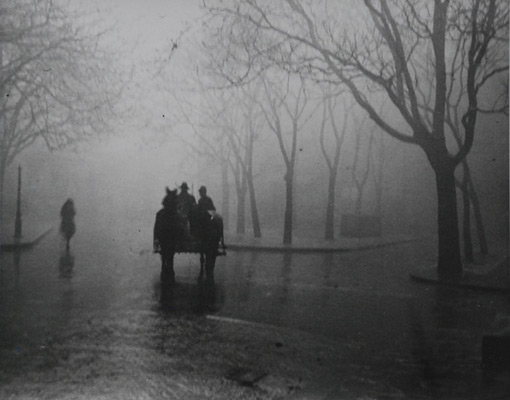 <em>Hazy Day, Budapest</em>, 1920, printed later<br>Gelatin silver print</br>Image: 7 7/8 x 9 7/8"; Paper: 8 x 10"