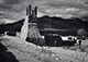 <em>Ruins of Old Church, Taos</em>, 1930<br>Gelatin silver print</br>Image: 8 5/8 x 12"; Mount: 16 x 20" 