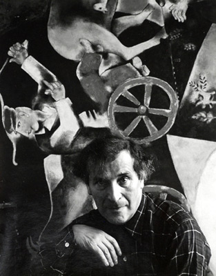 <em>Marc Chagall,</em>1941<br />Gelatin silver print<br />Image: 12 11/16 x 10 1/16"; Paper: 13 15/16 x 10 7/8"