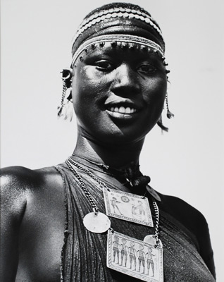 <em>Untitled (African Woman with Necklace)</em><br />Gelatin silver print<br />Image: 20 x 16 1/16"