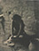 Laura Gilpin (1891 - 1979)<br><em>The Corn Grinding Song, Mesa Verde National Park</em>, 1925</br>Vintage platinum print<br>Image/Paper: 9 3/8 x 7 3/8"