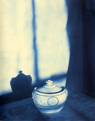 <em>John Dugdale Castleford Sugar Bowl, 1820,</em>1996<br />Cyanotype<br />Image: 8 x 10"; Mount: 14 x 17"<br />
