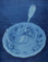 John Dugdale<br><em>Anne's Teaspoon</em>, 1993</br>Cyanotype