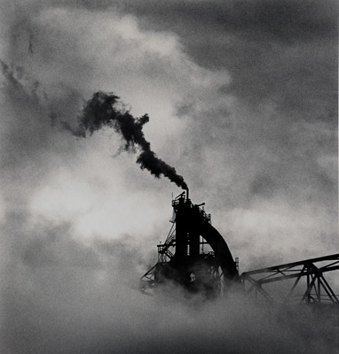 <em>The Rouge, Study 7, Dearborn, Michigan,</em>1993<br />Gelatin silver print<br />Image: 7 7/8 x 7 ½”; Mount: 20 x 16"