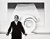 Myron Wood (1921 - 1999)<br><em>Miss O'Keeffe Standing, Abiquiu, New Mexico</em>, 1980</br>Gelatin silver print<br>Image: 14 1/2" x 19"; Mount: 21" x 27"