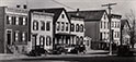 <em>Row of Albany Houses,</em> 1928, Printed later<br />Gelatin silver print<br />Image: 4 3/8 x 9 3/8"; Mount: 14 x 17"