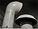 <em>Funnels (Ventilators)</em>, c. 1933<br>Gelatin silver print</br>Image: 7 1/2 x 9 1/2"; Mount: 14 x 17"