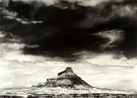 <em>Factory Butte</em>, 1975<br>Gelatin silver print</br>Image: 13 3/8 x 18 7/8"; Mount: 20 x 28"