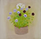 Aline Porter<br><em>Dark Pansies</em>, 1983</br>Oil on Canvas